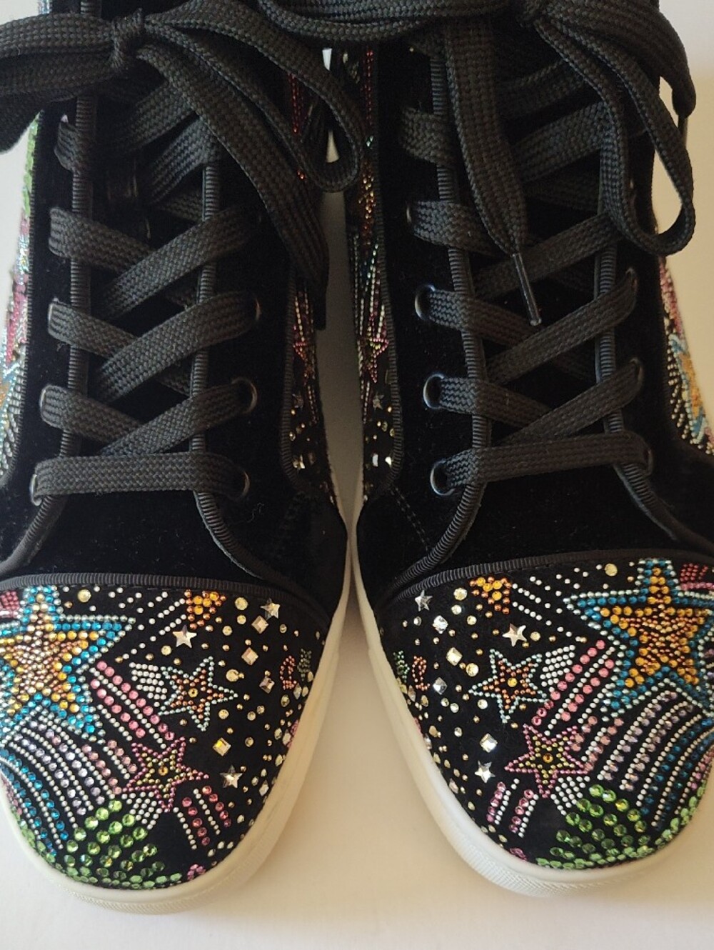 CHRISTIAN LOUBOUTIN Paris "Starlight" High-Top Men's Sneakers Size 9 US 42 - Picture 2 of 15